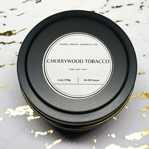 Cherrywood Tobacco Travel Tin 4oz/113g Candle